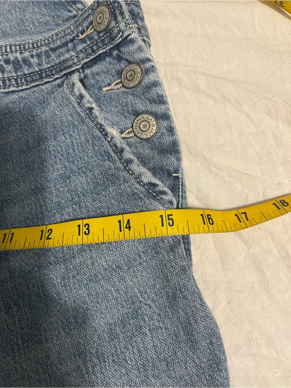 Cate & Jack Blue Denim Relaxed Overalls
